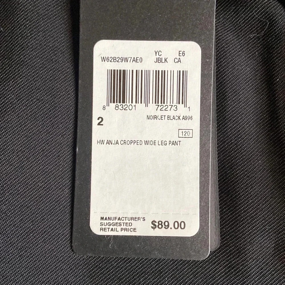 Guess | Anja High-Waisted Belted Cropped Wide Leg Pants - Picture 6 of 9